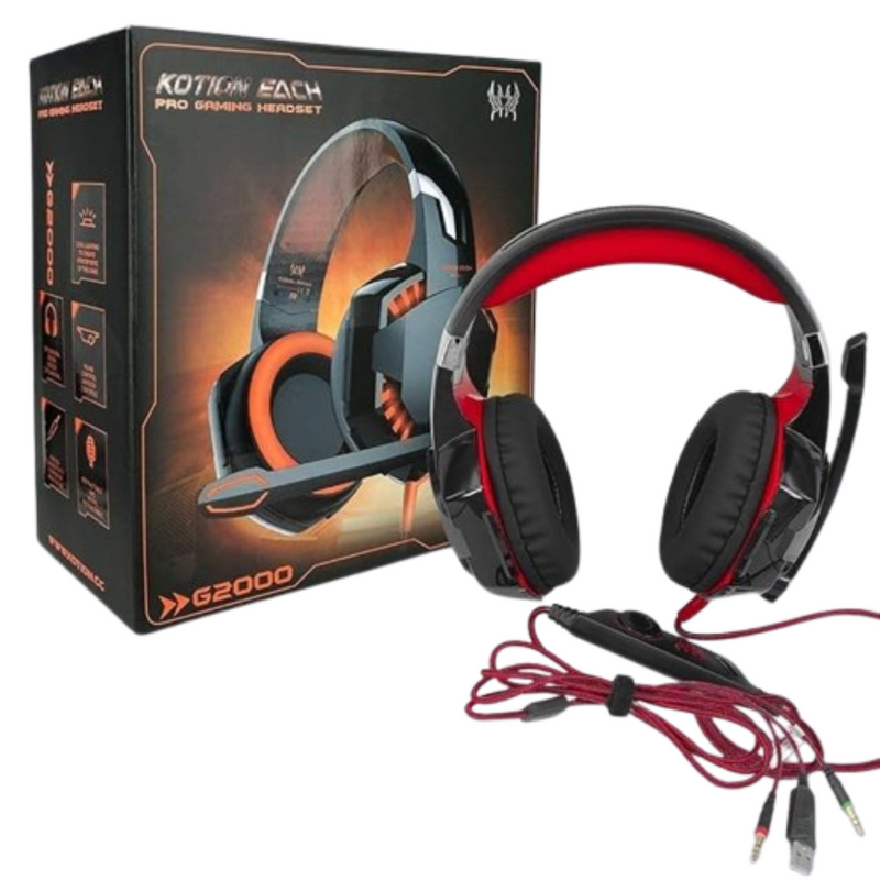 Headset Gamer Led com Microfone Kotion Each G2000