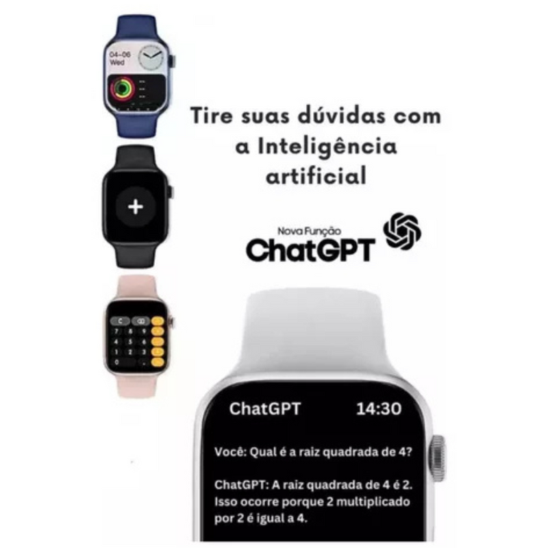 Smartwatch GS9 Ultra Mini ChatGPT 41mm 2 Pulseiras