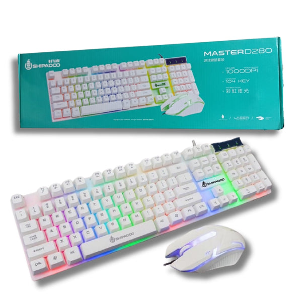 KIT Gamer - Teclado + Mouse LED RGB Master D280