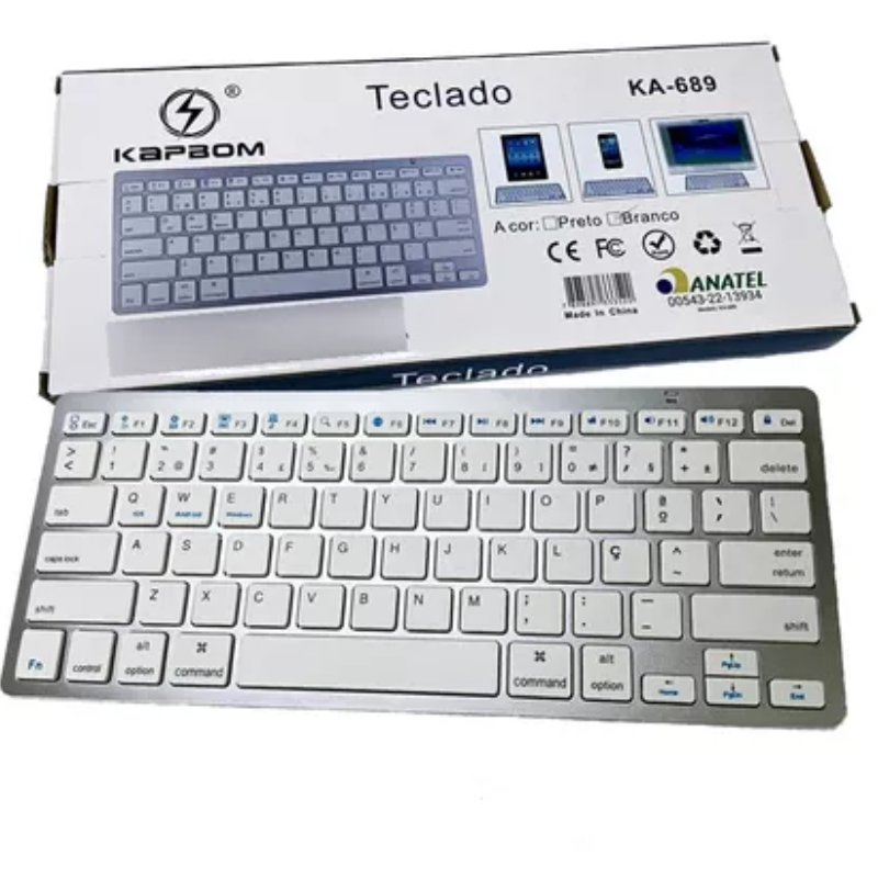 Teclado Bluethoot Sem Fio Kabbom